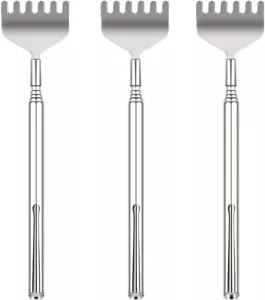 YIMICOO Extendable Back Scratcher for Men 3 Pack Portable Telescopic Metal Ba... - Picture 1 of 1