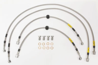 Land Rover Range L322 Standard Length Stainless Steel Brake Hose Kit TF655GD New - Imagem 1 de 2