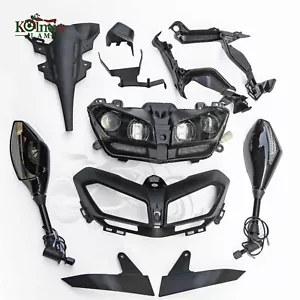 Motorcycle Headlight Assembly Housing Mirror Fit For Yamaha MT09 FZ-09 2013-2016 - Picture 1 of 11