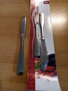 2 er Set Menümesser Spaten Edelstahl 18/10 spülmaschinenfest Michelin - Picture 1 of 1