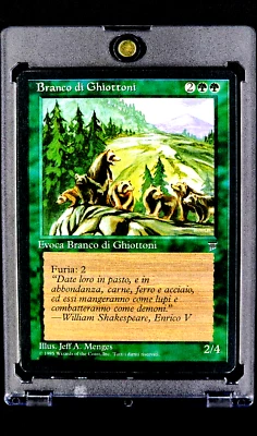 1995 Magic The Gathering Italian Legends Branco di Ghiottoni Wolverine Pack - Image 1 of 4