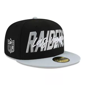 New Era Las Vegas Raiders 2022 NFL Draft 59FIFTY Passformmütze Herren Kappe schwarz - Bild 1 von 4