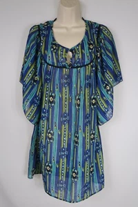 Blaue Damenbluse im Tunika-Stil 6 Grad Größe Small - Bild 1 von 3