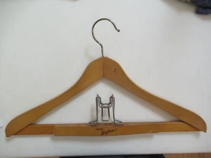 Vintage Wooden Nevco Diplomat Suit Pants Hanger 18 3/8" Wide - Picture 1 of 6