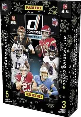 2024 Panini Donruss Football Holiday Tin New Sealed