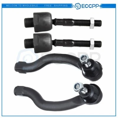 For 2008-2012 Honda Accord 4pcs Front Inner and Outer Tie Rod Links Set Foto 1 de 4