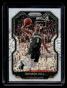 George Hill 2020 Panini Prizm White Sparkle SSP Milwaukee Bucks #85 SP