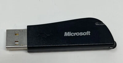 Microsoft 1051 USB Notebook Receiver Dongle v2.0 for Wireless Optical Mouse Blk - Image 1 of 2
