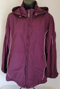 Athletic Works Womens Jacket Coat Size 1X 16W Purple Reversible - Picture 1 of 24
