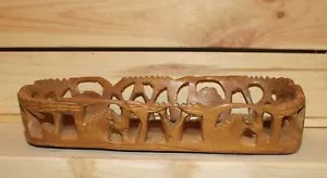 Vintage hand carved wood bowl - Picture 1 of 11