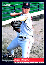 1994 Score #25 Roger Clemens Boston Red Sox