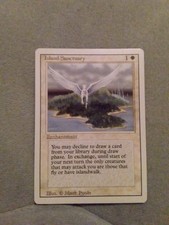 Magic the Gathering ~  Island Sanctuary ~ Revised  EDITION RARE,NM-M