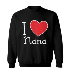 I Love Nana - Grandma Grammy Grandmother Cute Heart Toddler Crewneck Sweater - Picture 1 of 8