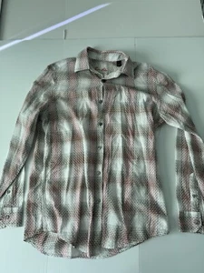 Tasso Elba Dress Shirt Mens Small Multicolor Weave Pattern Long Sleeves - Picture 1 of 6