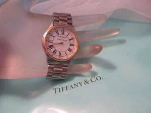 Tiffany & Co. vintage Reloj Portfolio de acero inoxidable y tono dorado unisex - Imagen 1 de 12