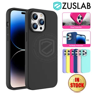 For iPhone 15 14 13 12 11 Pro mini XS Max XR X 8 7 Plus Case Silicone Shockproof - Picture 1 of 20