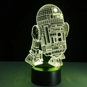 Luz Nocturna Illusion Star Wars R2D2 Luz 3D - Imagen 1 de 3