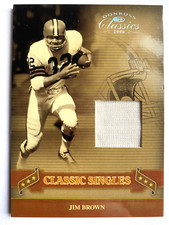 2006 Donruss Classics Classic Singles #7 Jim Brown Jersey Card #086/175