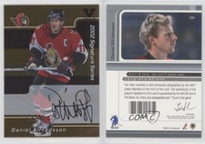 2001-02 ITG Be A Player Signature Series Gold Vault Black Daniel Alfredsson Auto