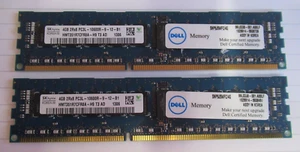 Dell SNP9J5WFC/4G 8GB (2x4GB) PC3-10600 DDR3-1333MHz CL9 240P DIMM 1.35V Memory - Picture 1 of 4