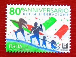 ITALIA REPUBBLICA 2025 ANNIVERSARIO LIBERAZIONE USATO LAVATO SINGOLO - Foto 1 di 1