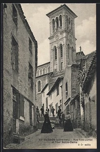 CPA Clisson, Rue Tire-Jarret et Tour Notre-Dame - Picture 1 of 2