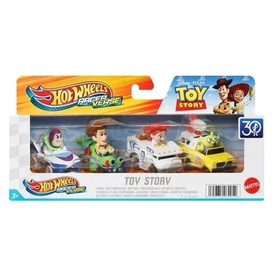 Hot Wheels Racer Verse Toy Story Set con Exclusivo Jessie Space Alien Pizza Planet Foto 1 de 2