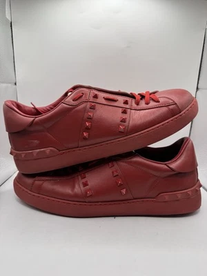 Valentino Red Men's Rockstud Black Sneakers, Size 44EU 11US NO BOX - Image 1 of 4