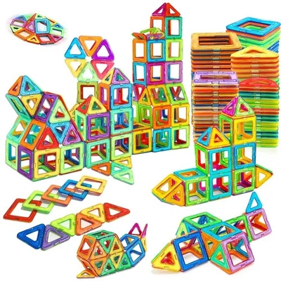 Magnetic Building Blocks STEM Construction Toys DIY Educational Magnet Set for K - Image 1 of 4