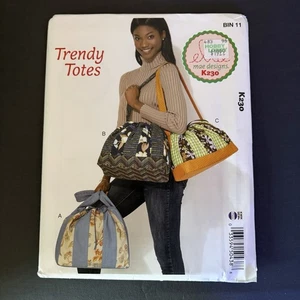 Kwik Sew K230 TRENDY TOTES GEFÜTTERT KORDELZUGBEUTEL & TASCHEN MUSTER - UNGESCHNITTEN - Bild 1 von 2