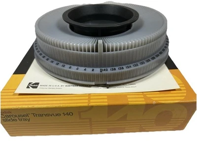 Kodak Carousel 140 Slide Tray In Original Box w/Instructions Very Nice Condition - Image 1 of 4