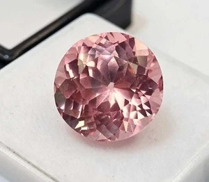 Peach Padparadscha Sapphire Round Cut 6 Ct Natural Loose GGI Certified Gemstone - Picture 1 of 3