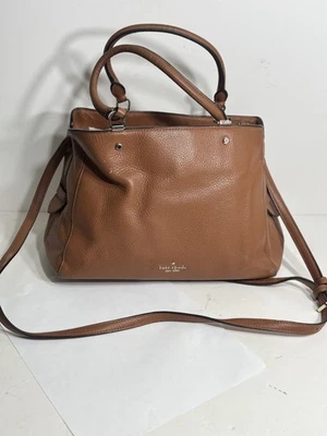 Bolso Bandolera Kate Spade Leila Mediano Triple Compartimiento Marrón Foto 1 de 4