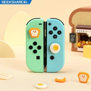 4PCS Egg Bread NEW Joystick Caps for Nintendo Switch/OLED/Lite Thumb Grips - Picture 1 of 10