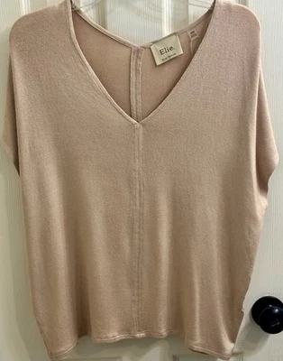 Elie. Suéter ELIE TAHARI Talla (M) Beige Manga Dolman Mezcla de Algodón Precio de venta sugerido por el fabricante $88 Nuevo con etiquetas Foto 1 de 4