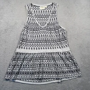 Maeve Anthropologie Embroidered Tank Top Sleeveless Bohemian Boho Women's Large - Picture 1 of 9