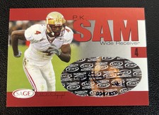 2004 SAGE Autographs Red /850 P.K. Sam #A37 Rookie RC Patriots