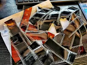 mask 1985 cher laura dern bulk lot of off cuts rare original 35mm film cells - Photo 1/1