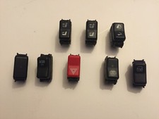  MERCEDES 90-02 SL500 R129 CENTER CONSOLE CONTROL SWITCHES SET OF 8