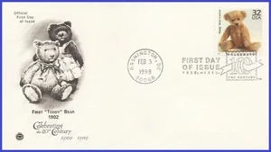 USA3 #3182k U/A PCS ARTCRAFT FDC   1900 Teddy Bear Created - Picture 1 of 1