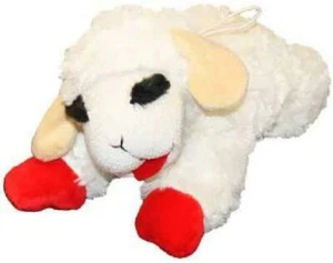 Lamb Chop for Dog Toy - 10 Inch - Squeaks Fun Multipet Soft Plush Dog Toy - Picture 1 of 3