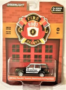 Greenlight - 1:64 Fire & Rescue Series 2 2000 Jeep Cherokee (BBGL67020D) - Picture 1 of 1