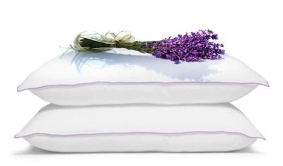 Hotel Quality Pillow Infused Lavender Scented Soft Polycotton Sleeping Pillow - Image 1 of 3