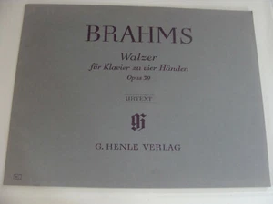 Johannes Brahms Op 39 Waltzes 2 pianos 4 hands ed. Walter Georgii 1983 - Picture 1 of 2