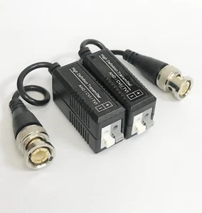 4K 5MP HD AHD CVI TVI Passive Video Balun Transceiver BNC to UTP Cat5E/6E - Picture 1 of 2