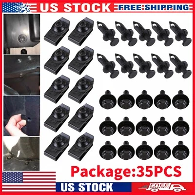 1 Kit Car Body Bolts & U-nut Clips M6 Engine Cover Undertray Splash Shield Guard - Image 1 of 4