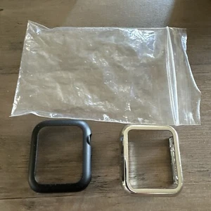 2 Pack Silver, Black 40 Mm Watch Bumper/Case - Zdjęcie 1 z 7