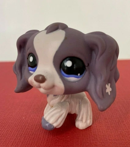 Littlest Pet Shop - LPS #1209 - Authentic Purple Cocker Spaniel Dog Cover