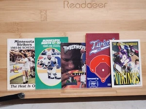 Minnesota Sports Pocket Schedules Twins Timberwolves North Stars Strikers... - Picture 1 of 4