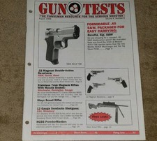 GUN TESTS MAGAZINE august 1998  free US ship